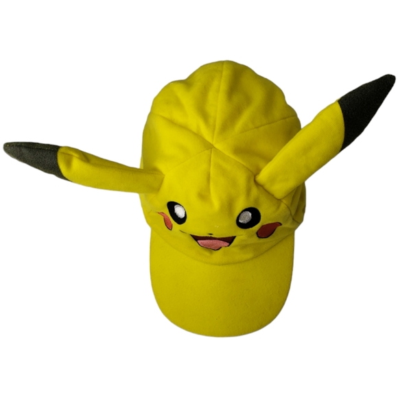 Pokémon Pikachu Stand-up Ears Neon Yellow Cartoon All Ages Character Ball Cap - Picture 4 of 6